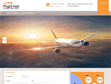 Tablet Screenshot of flighthall.co.uk